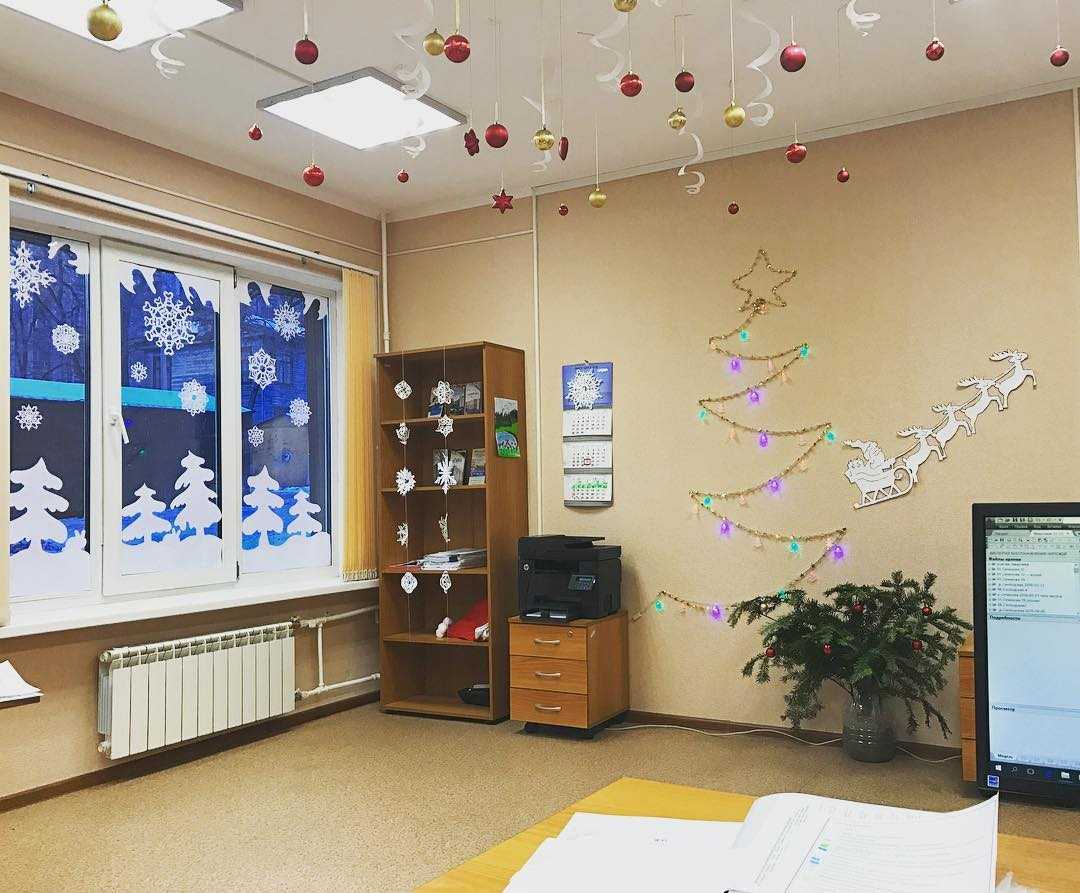 Как украсить офис к новому году 2021 своими руками: фото, идеи декора