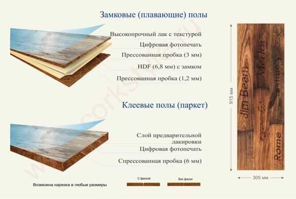 Пробковый пол на кухне - советы по выбору, процесс монтажа от а до я!