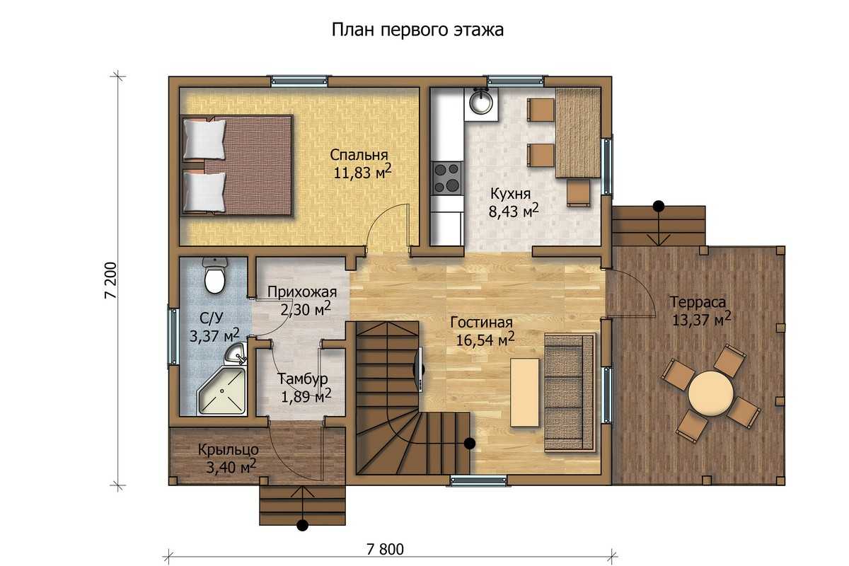 Лестница на второй этаж в частном доме своими руками - схема как сделать