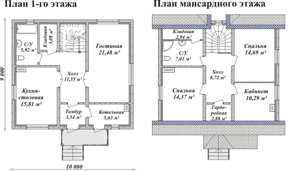 Раздел каталога - проекты домов из пеноблоков