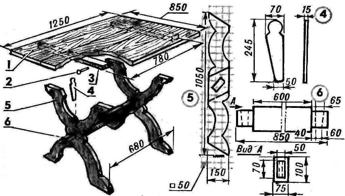 Делаем простой и надежный стол на дачу