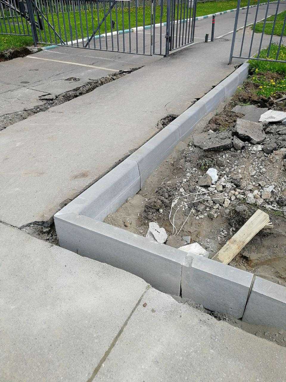 Установка бордюра своими руками