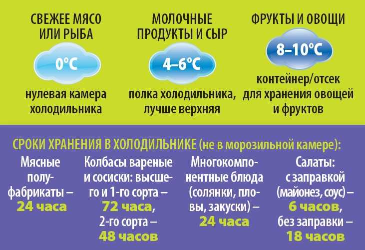 Оптимальный температурный режим в холодильной и морозильной камере