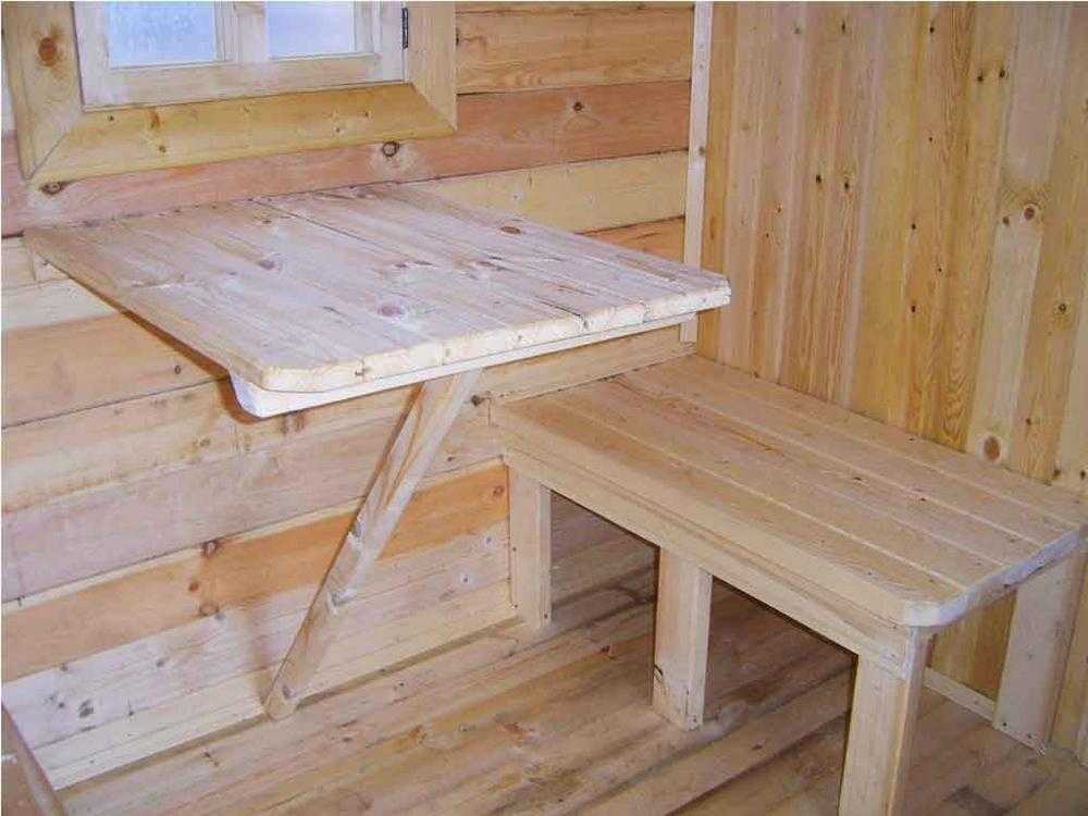 Мебель для бани своими руками. что обязательно должно быть?