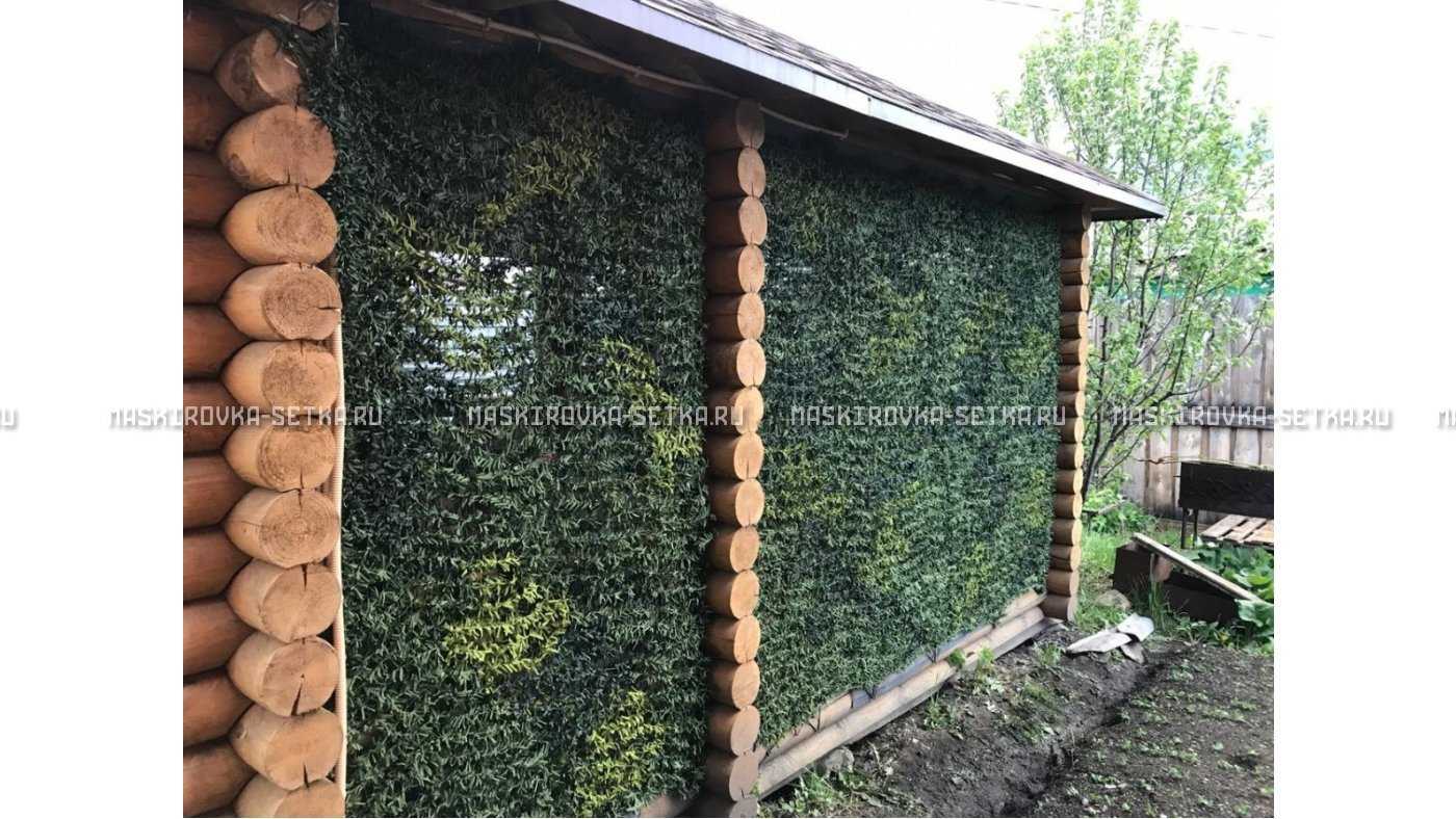 Маскировочная сетка на забор, для беседки