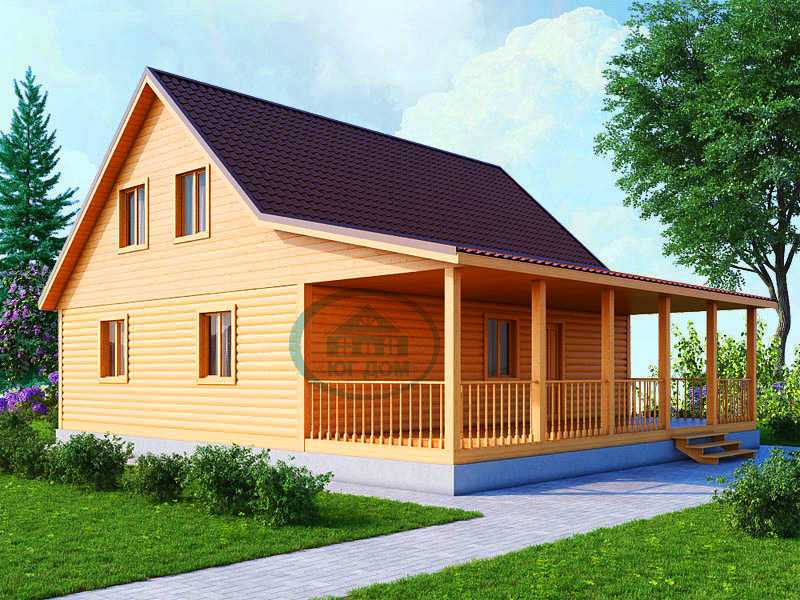 Проекты дачных домов: с верандой, мансардой, двухэтажных (22 проекта)